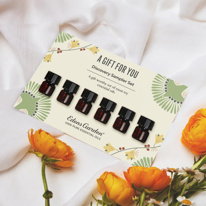 Edens Garden A Gift for You Discovery Sampler 6 Pack – 100% Pure Therapeutic Essential Oils