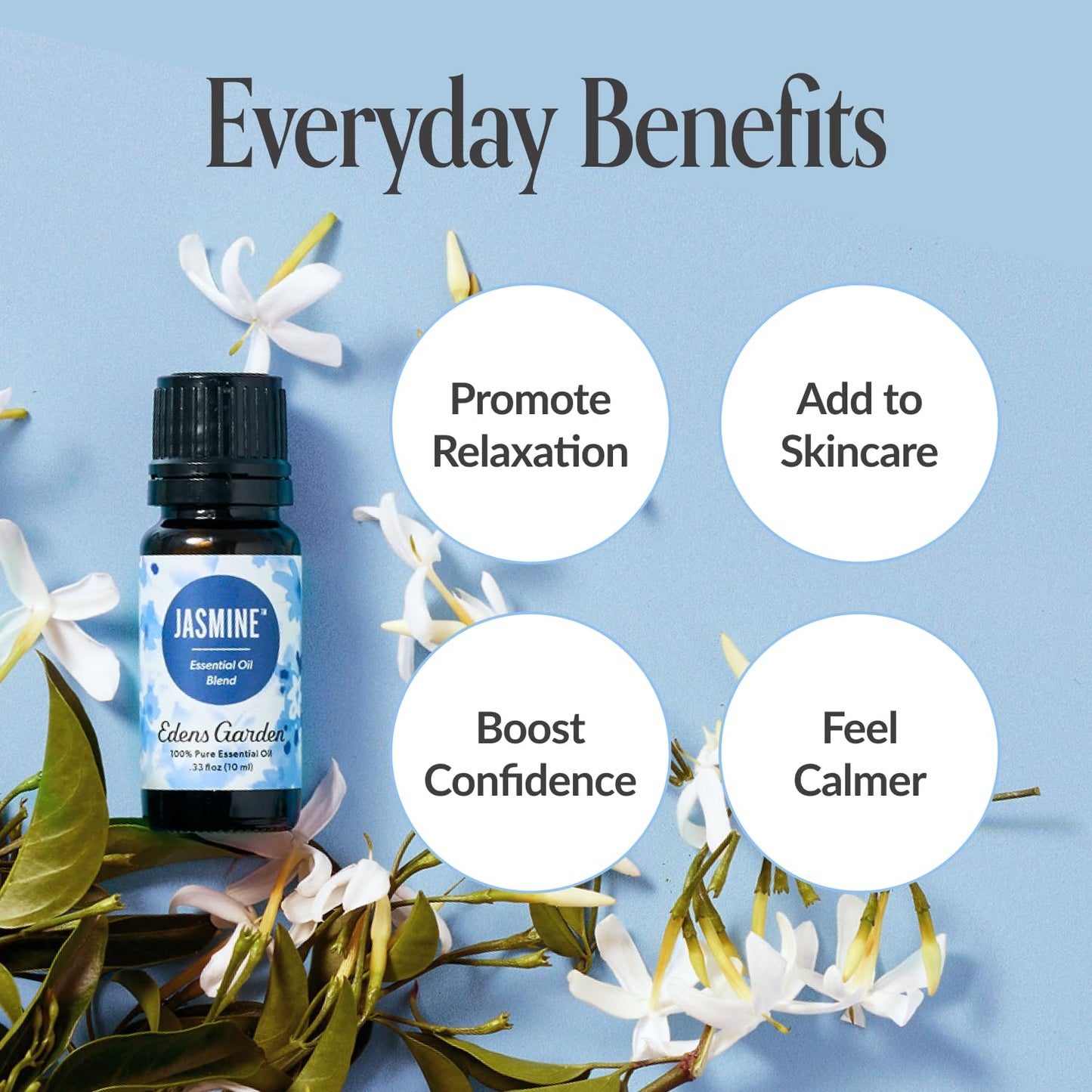 Edens Garden Jasmine Essential Oil Blend – 100% Pure, Premium Grade, 10 ml