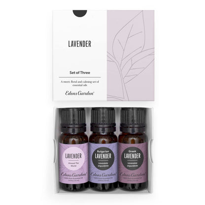 Edens Garden Lavender Essential Oils 3 Set – 100% Pure Therapeutic Grade, 10 ml