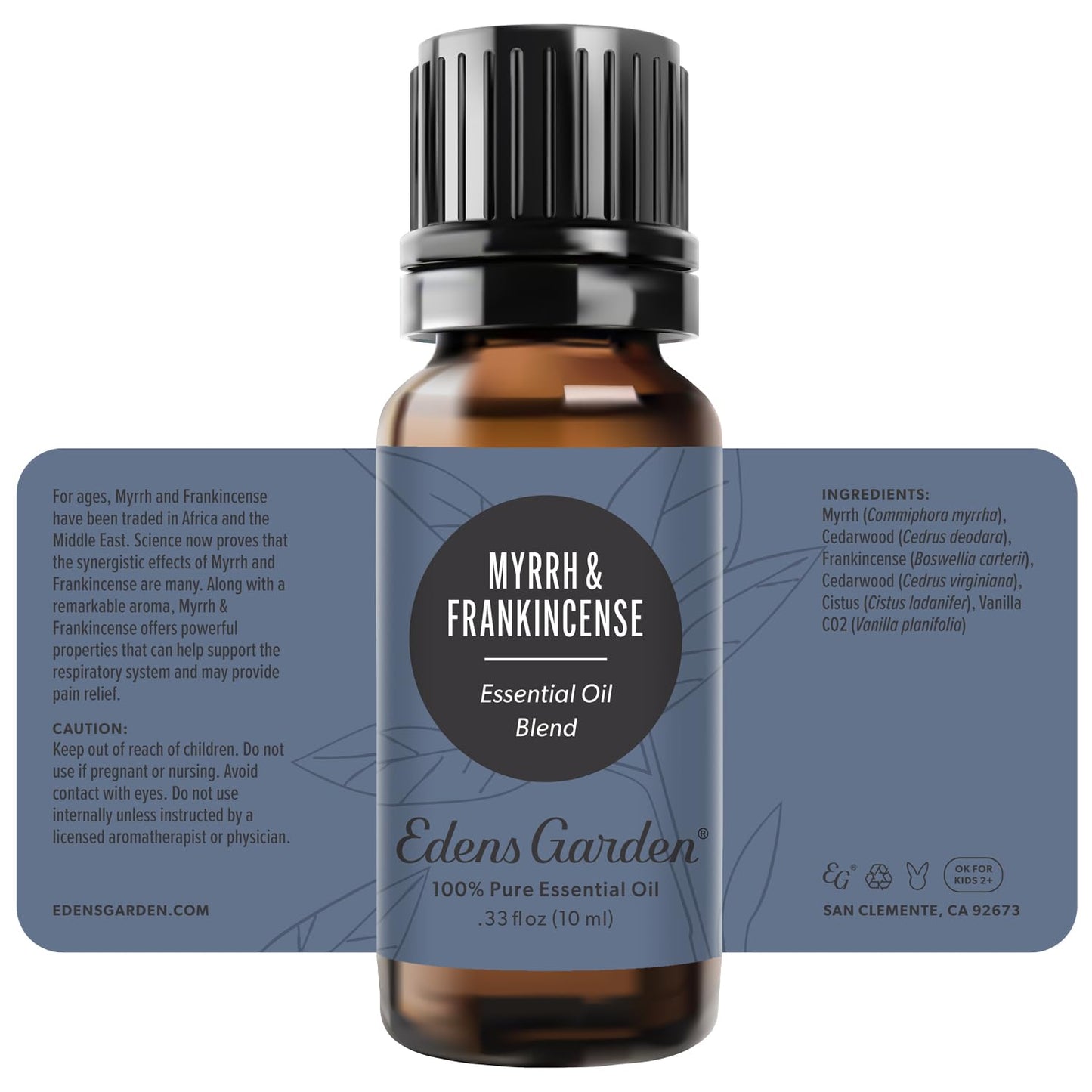 Edens Garden Myrrh & Frankincense Essential Oil Blend – 100% Pure, Premium Grade, 10 ml