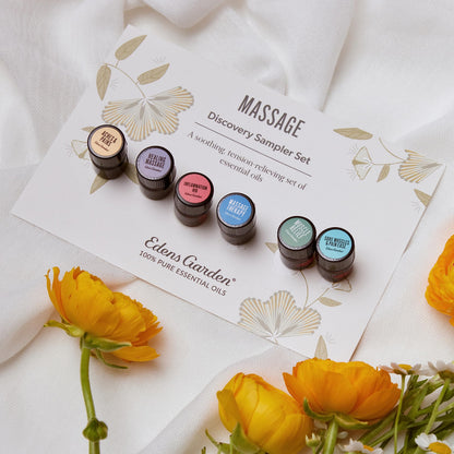 Edens Garden Massage Essential Oils Discovery 6 Set – 100% Pure Therapeutic Grade