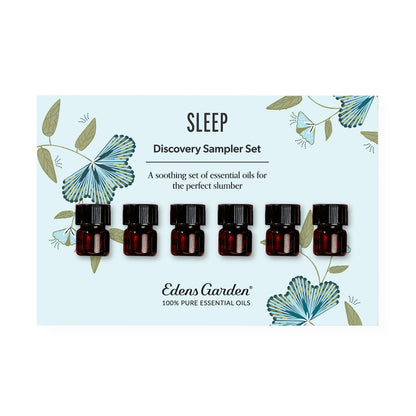 Edens Garden Sleep Essential Oil Discovery Sampler – 6 Pack (0.92 ml each) for Relaxation, Calm & Wellness
