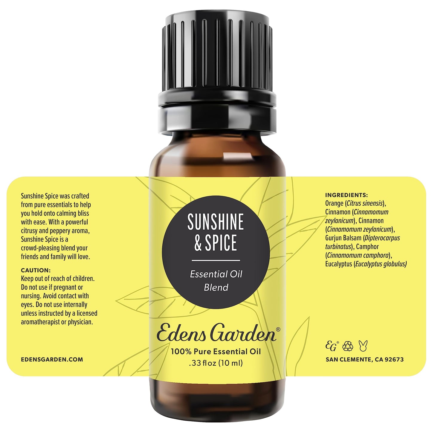Edens Garden Sunshine Spice Essential Oil Blend – 100% Pure, Premium Grade, 10 ml