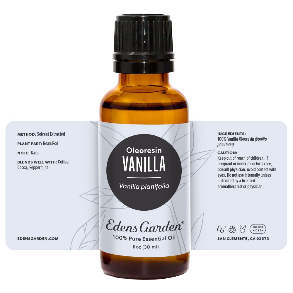 Edens Garden Vanilla Oleoresin Essential Oil - 30 ml | Pure Premium Grade, Therapeutic Aromatherapy