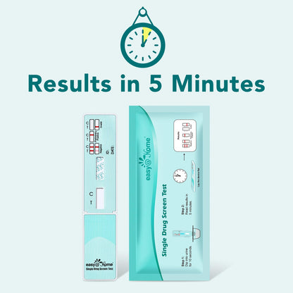 Easy@Home Marijuana Drug Test Kit (Urine) – THC Home Tests 50 ng/mL Cutoff (10 Pack) #EDTH-114