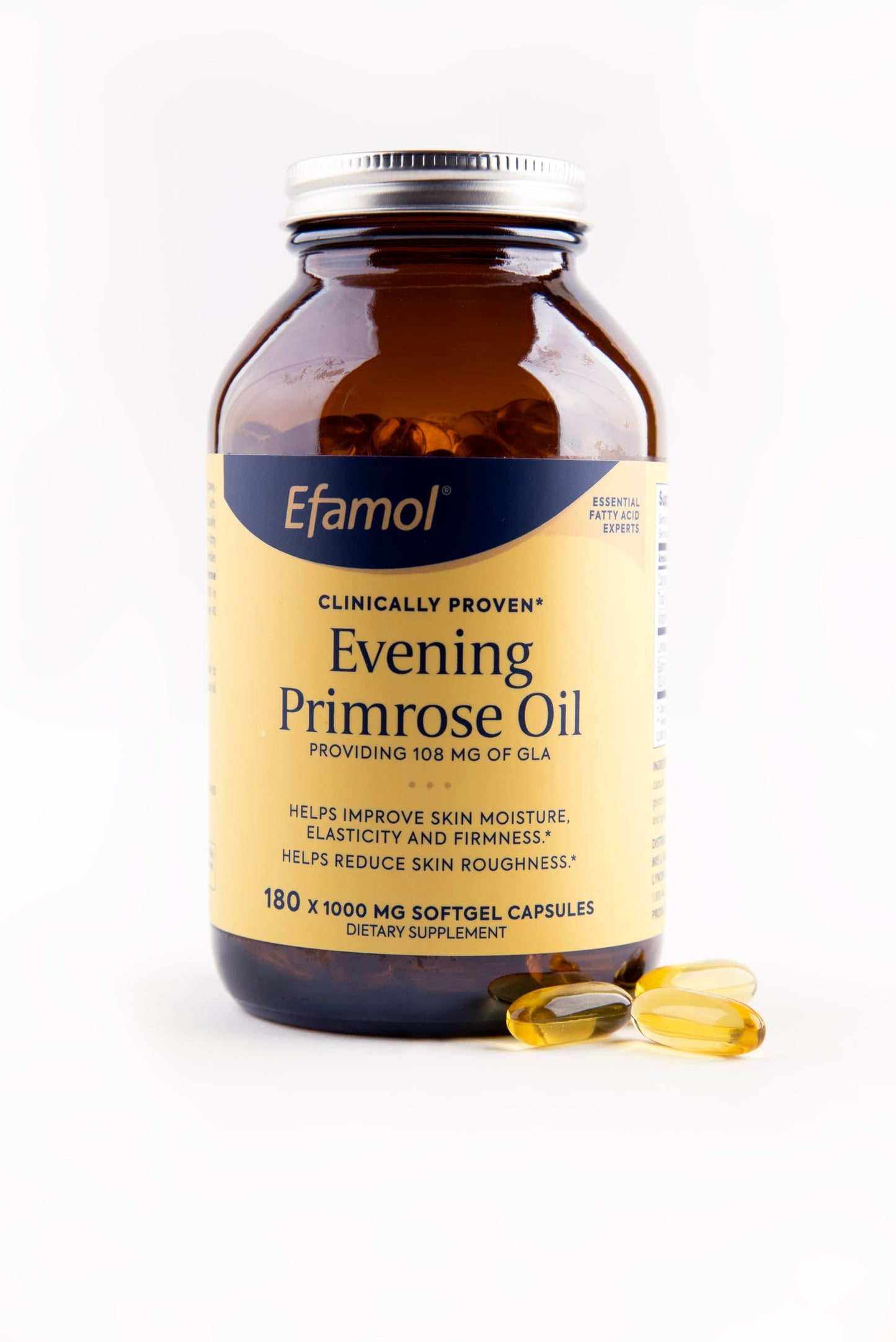Efamol Pure Evening Primrose Oil 180 Softgels – Skin Hydration, Elasticity & Firmness