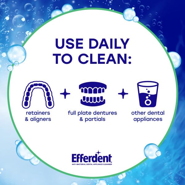 Efferdent Plus Mint Denture Cleanser Tablets – 90 Ct (Pack of 7)