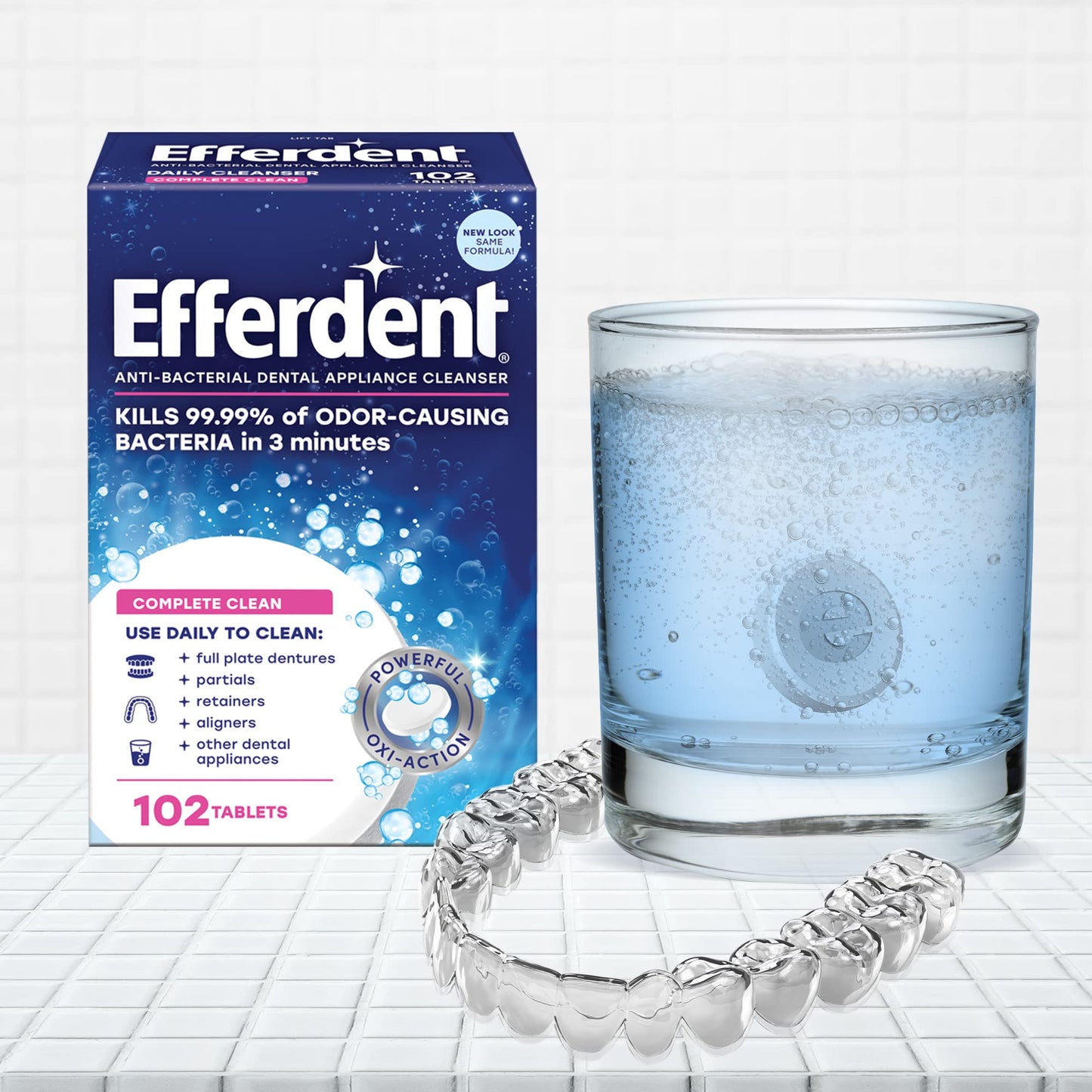 Efferdent Complete Clean Denture Cleanser Tablets – 44 Count