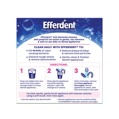 Efferdent Complete Clean Denture Cleanser Tablets – 44 Count