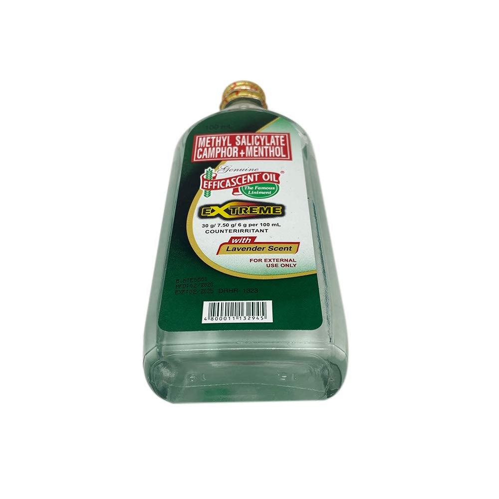 Efficascent Oil Extreme Strength – Methyl Salicylate, Camphor & Menthol (Lavender) 100ml
