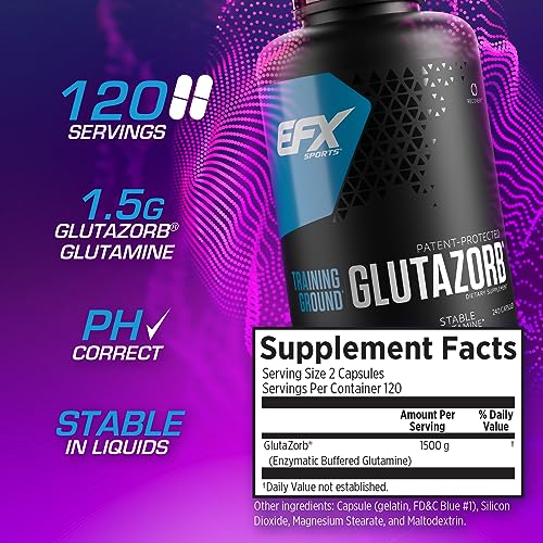 EFX Training Ground Glutazorb Caps – pH-Correct Glutamine for Digestion & Immune Support