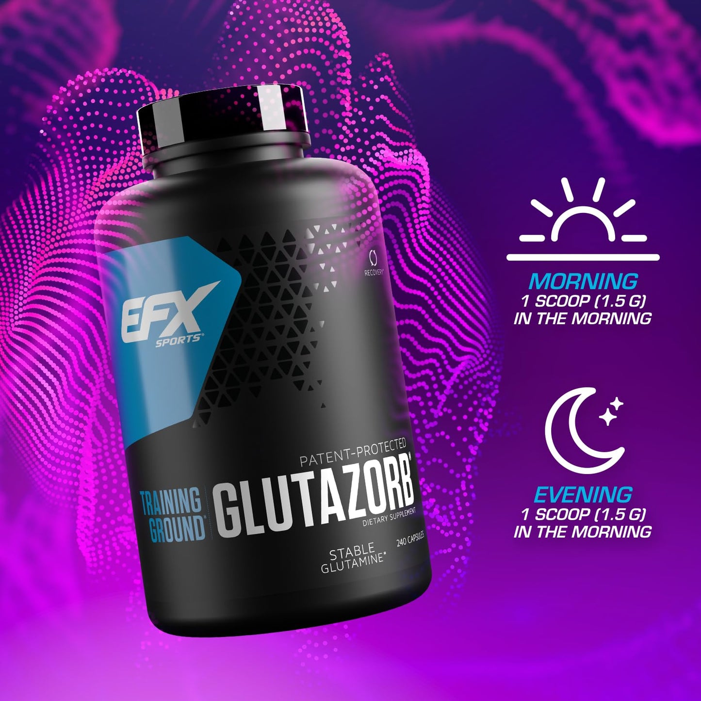 EFX Training Ground Glutazorb Caps – pH-Correct Glutamine for Digestion & Immune Support