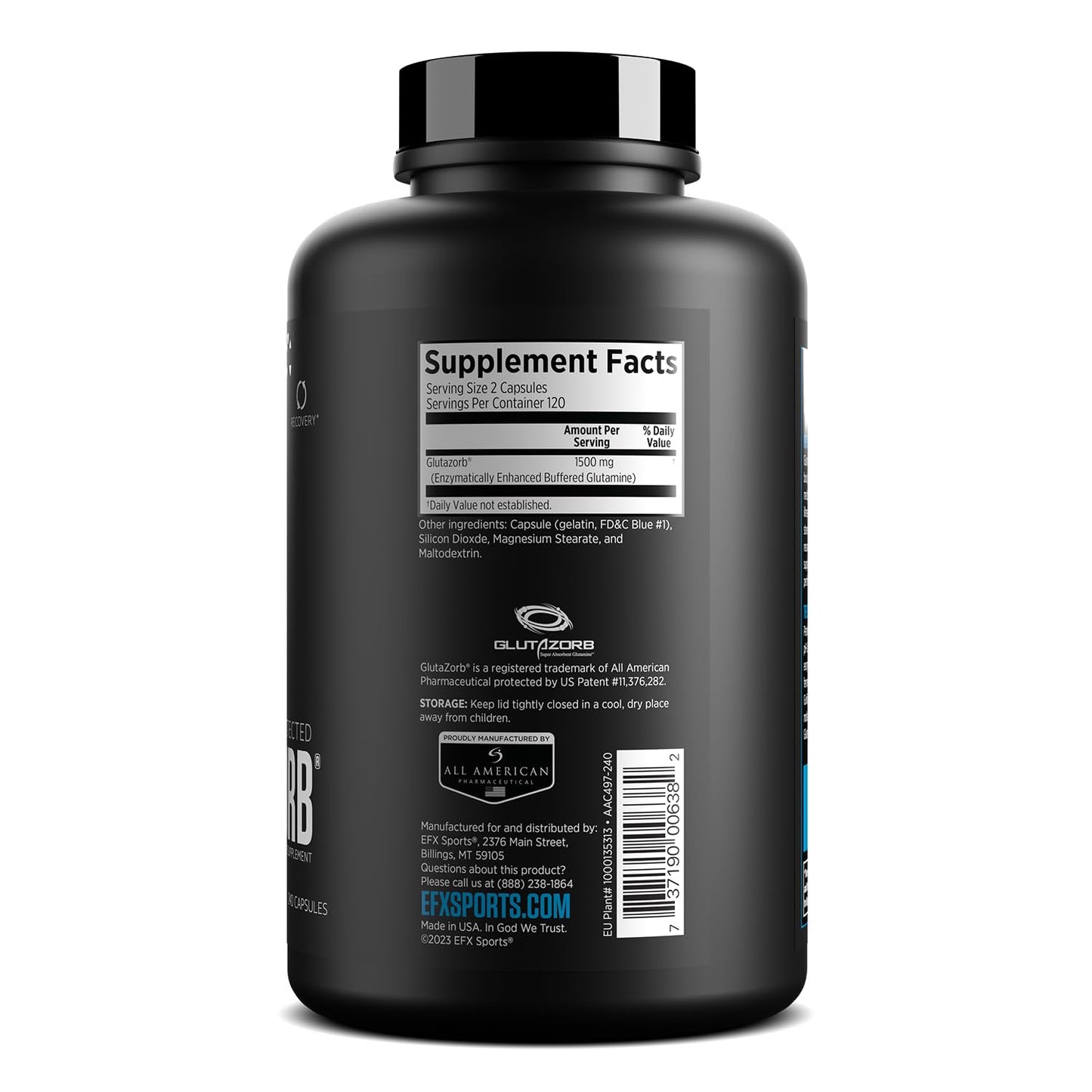 EFX Training Ground Glutazorb Caps – pH-Correct Glutamine for Digestion & Immune Support