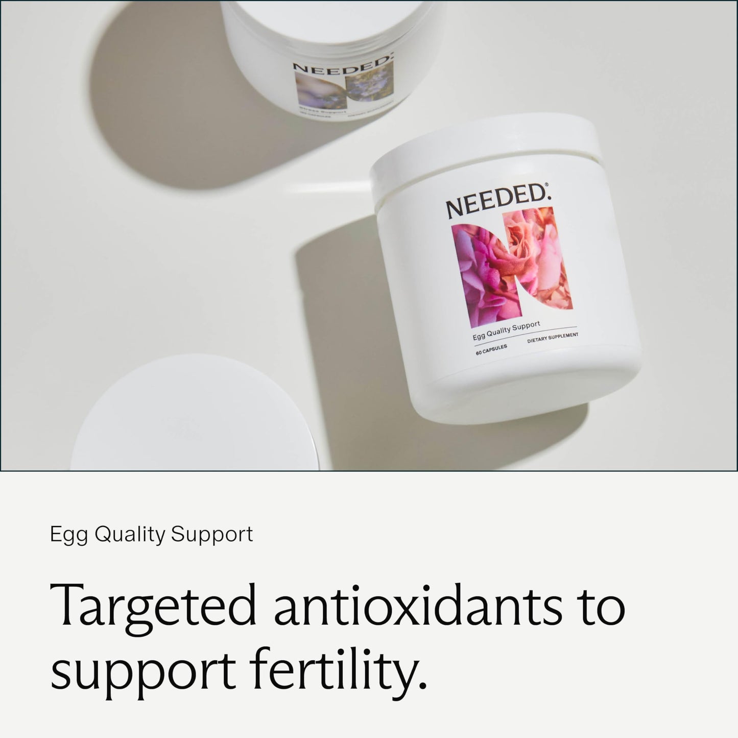 Needed Egg Quality Support - Antioxidant Fertility Supplement for Women | 60 Capsules