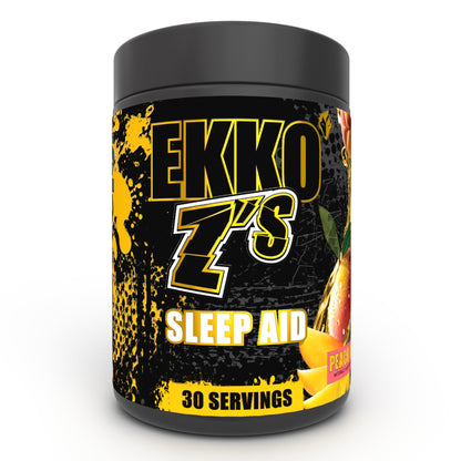 Ekkovision EKKO Z’S Sleep Aid Formula – Peach Mango, Sleep Support Powder with Magnesium, Zinc & GABA