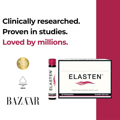 ELASTEN Clinically Tested Collagen Complex – Radiant Skin from Within (28 Ampoules)
