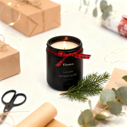 Elaunva Lavender Scented Candle - 7oz Soy Wax, Aromatherapy Gift