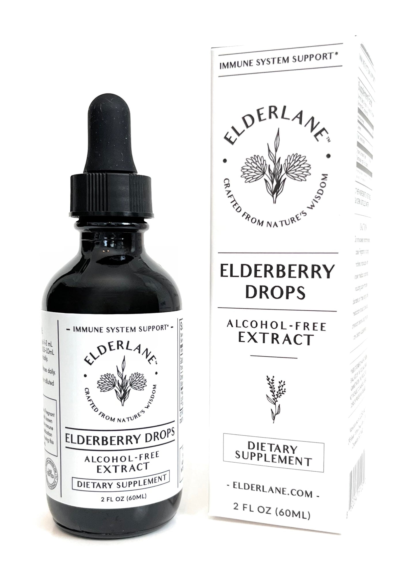 Elderberry Drops by Elderlane – Immune Support, Non-GMO, Vegan