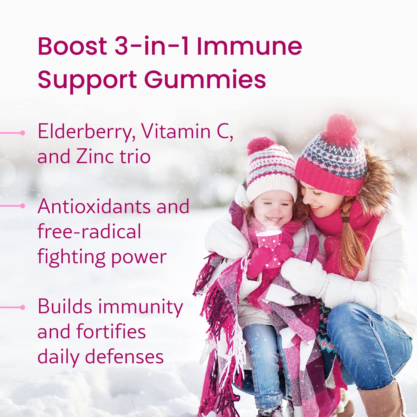 WellPath Boost Elderberry Gummies with Zinc & Vitamin C | Immune Support for Adults | 60 Ct