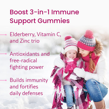 WellPath Boost Elderberry Gummies with Zinc & Vitamin C | Immune Support for Adults | 60 Ct