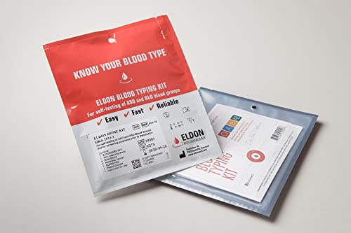 Eldoncard Inc Blood Type Test Kit – A, B, AB, O & RH- at Home