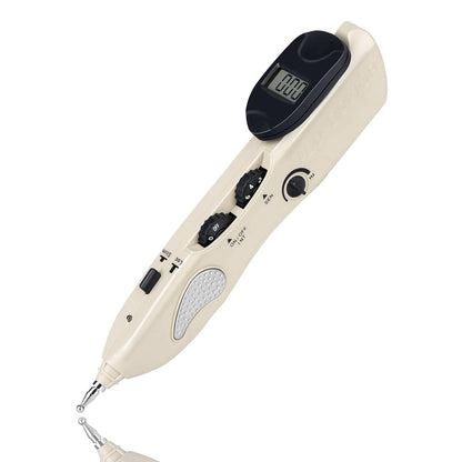 Electronic Acupuncture Pen – Pain Relief Therapy Meridian Pen with 3 Massage Heads | Rechargeable
