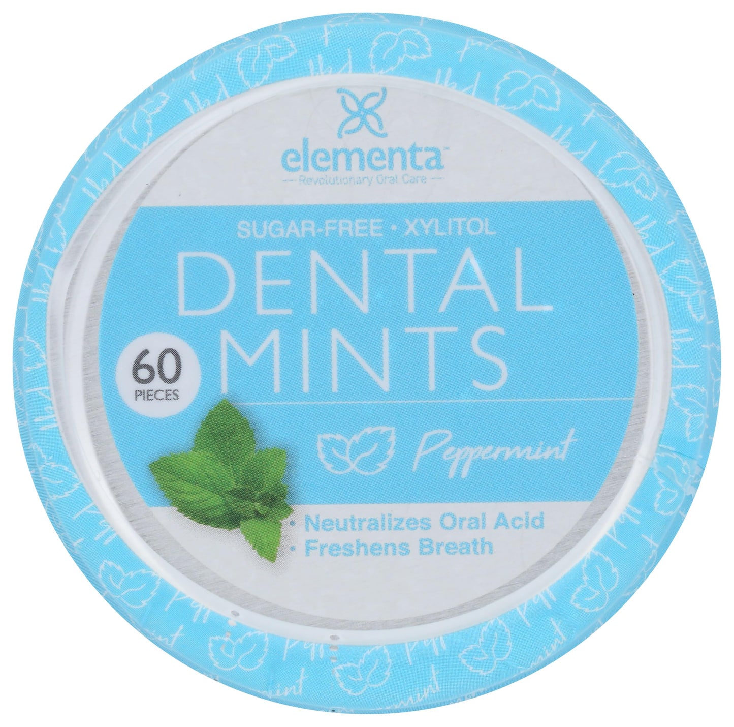 Elementa Sugar Free Breath Mints – Wintermint 44g | Low Carb, Xylitol, Non-GMO, Vegan