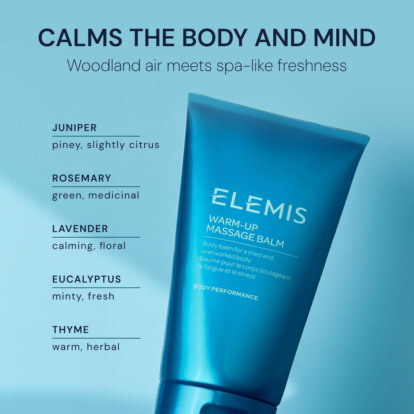ELEMIS Warm-Up Massage Balm 5 fl oz | Soothing Pre-Workout Balm