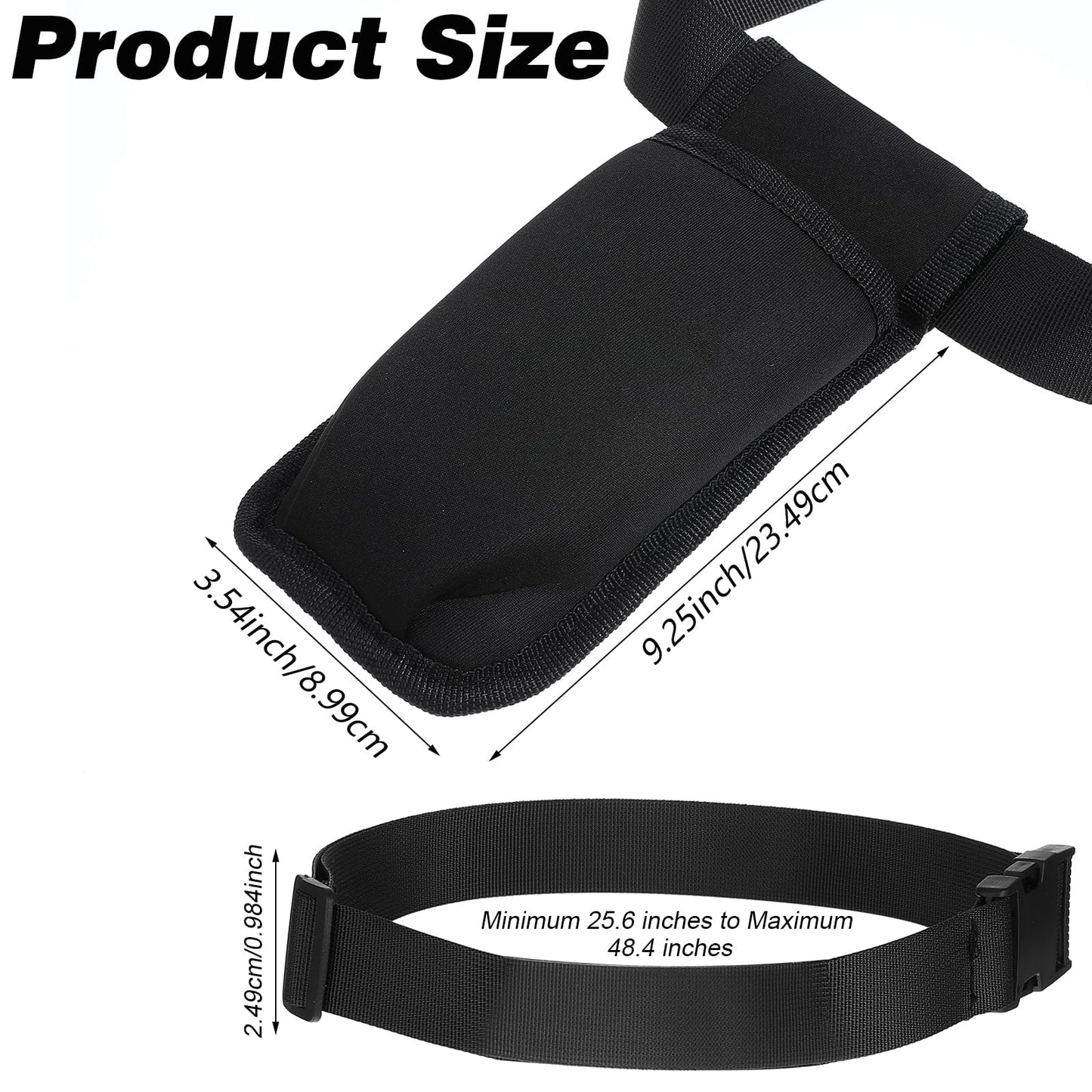 ElevateTech Massage Bottle Bag Waist Holder – Adjustable Neoprene Pouch for Oils & Lotions