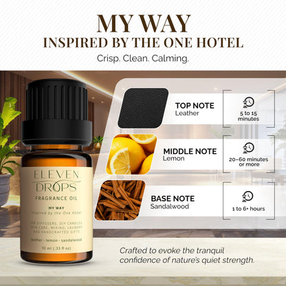 Eleven Drops My Way Diffuser Oil – Premium Fragrance Inspired by The 1 Hotel (10ml) | Pet Friendly