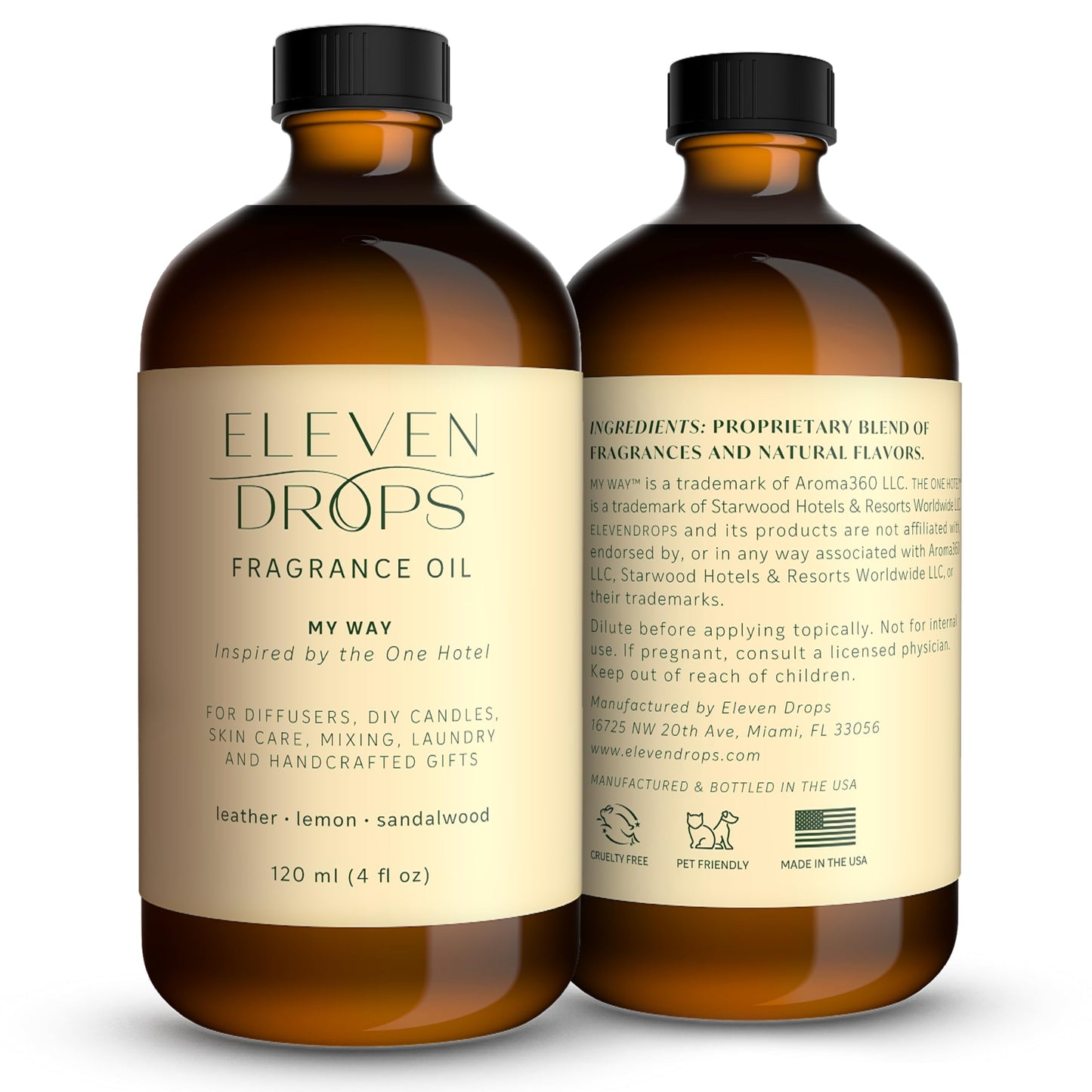 Eleven Drops My Way Diffuser Oil – Premium 16oz Fragrance Inspired by The One Hotel