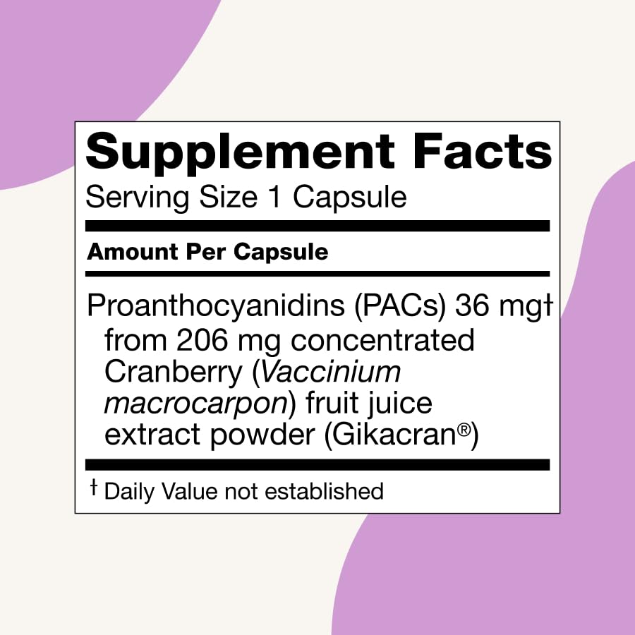 ellura 36 mg PACs – Clinically Backed Cranberry Extract, 90 Capsules | Urinary Tract Health