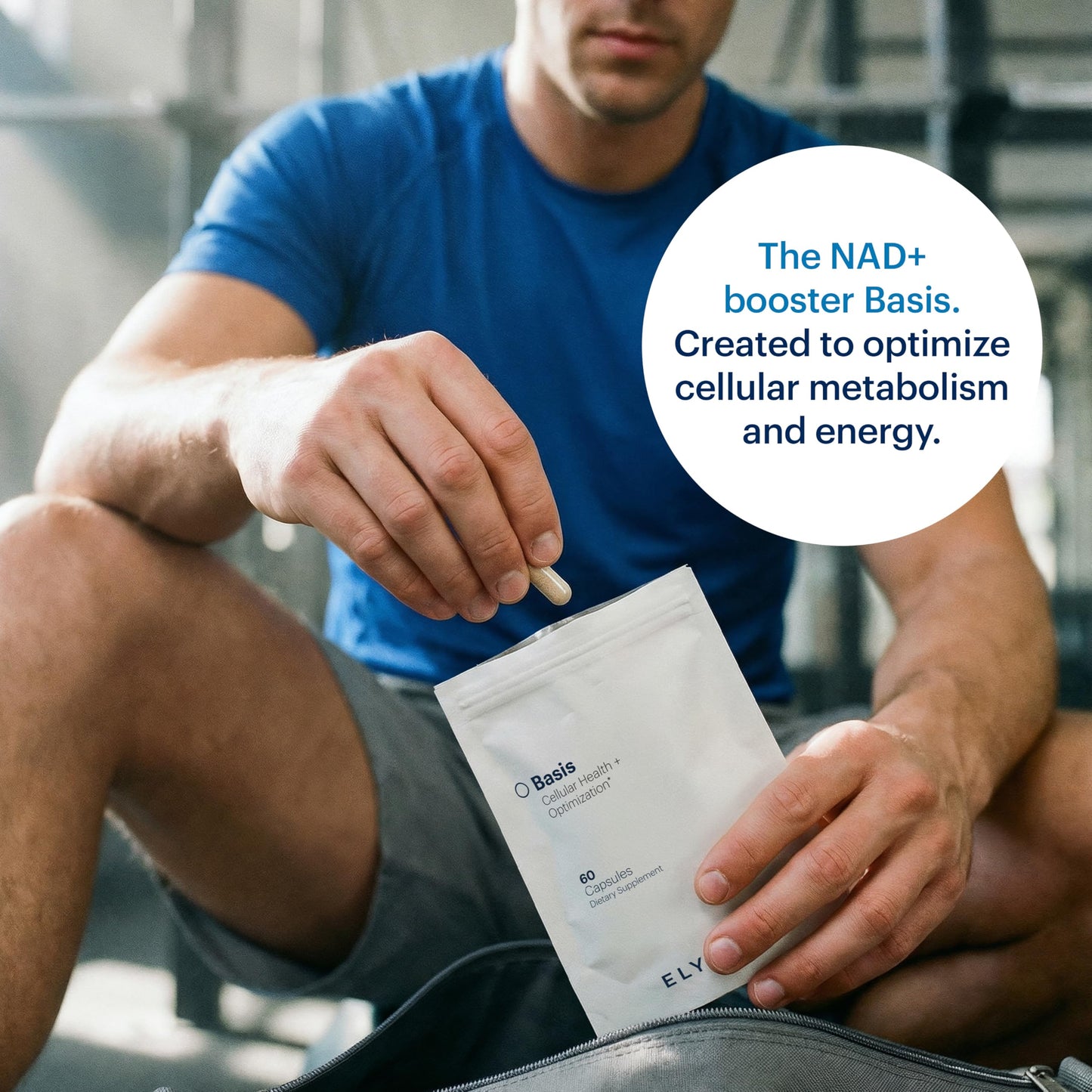 ELYSIUM Basis NAD+ Supplement — 30 Servings | NR 250mg + Pterostilbene 50mg