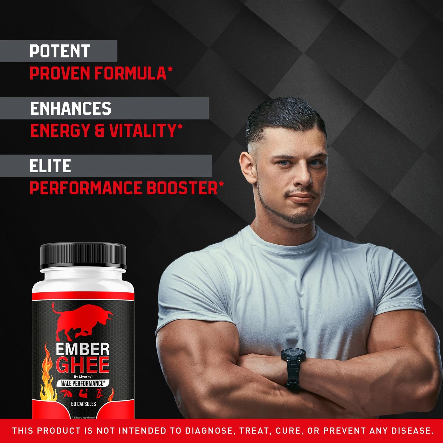 (5 Pack) Ember Ghee Pills for Men - Official EmberGhee 300 Capsules