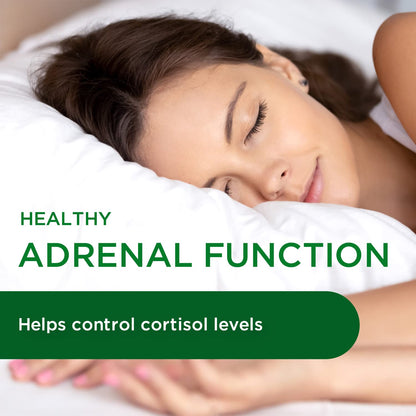 EMERALD LABS Adrenal Health - Stress Relief, Energy & Sleep Support | 60 Veg Capsules