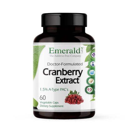 EMERALD LABS Cranberry Extract Capsules – Urinary Tract & Bladder Health, Digestive & Immune Support | 60 Vegetable Capsules