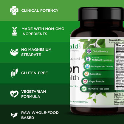 Emerald Labs Vision Health – Eye Health Support Supplement with Lutein, Zeaxanthin & Albion Chelated Zinc | Vegan & Gluten-Free | 60 Veg Capsules
