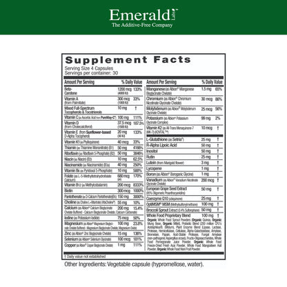 Emerald Labs Women's 45+ Clinical Multi – Gluten-Free & Vegetarian (120 VCaps)