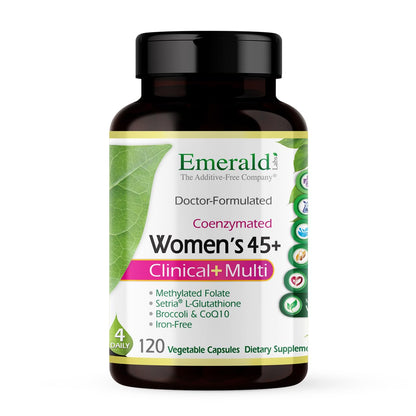 Emerald Labs Women's 45+ Clinical Multi – Gluten-Free & Vegetarian (120 VCaps)