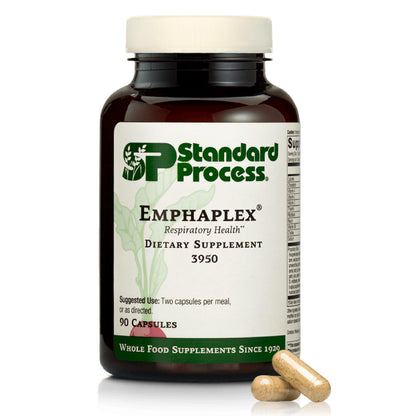 Standard Process Emphaplex | Respiratory Support & Cellular Energy – 90 Capsules (45 Servings)