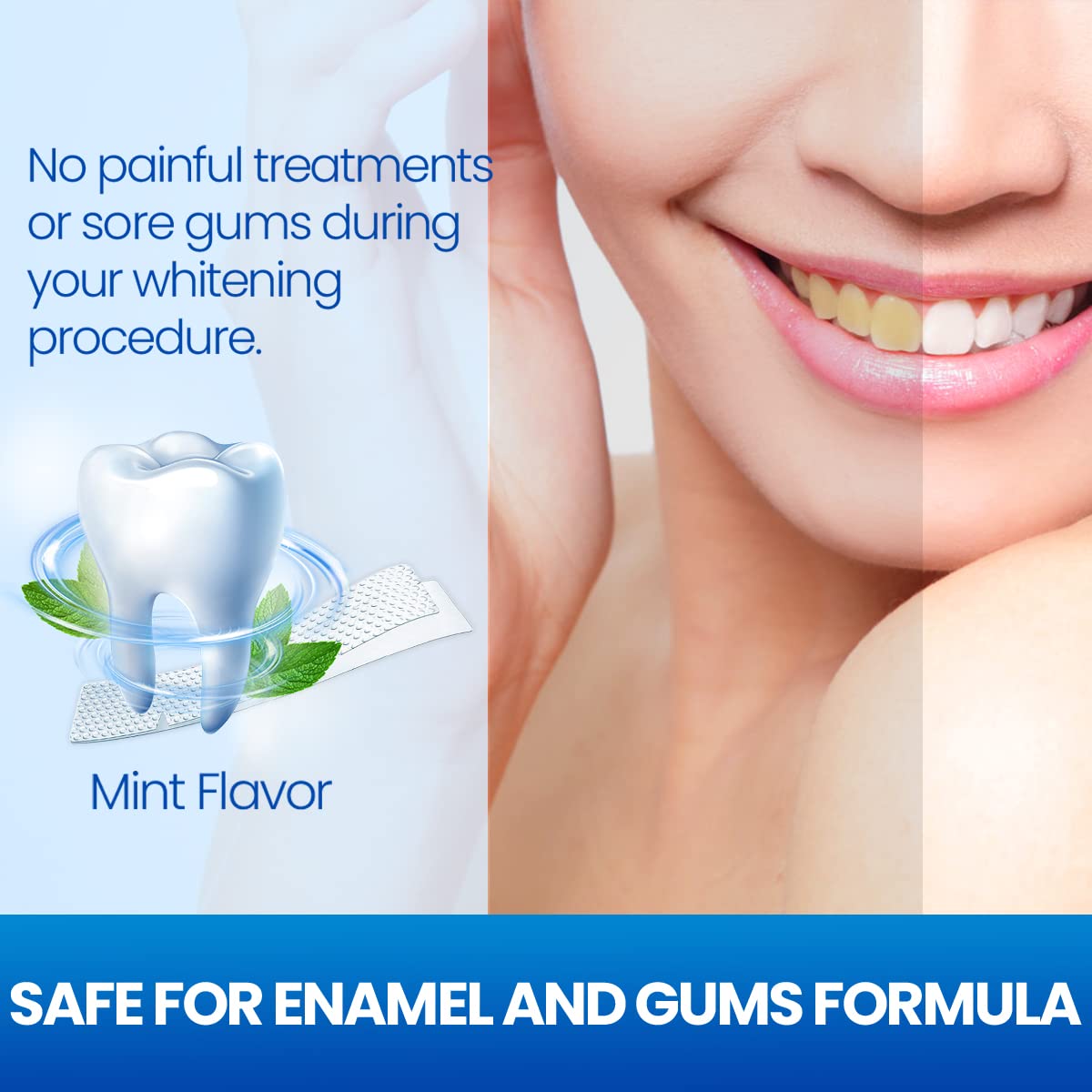 Teeth Whitening Strips – 28 Pcs, 14 Treatments, Safe for Sensitive Teeth