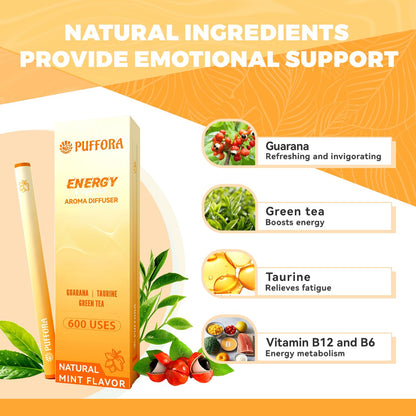 Energy Diffuser Pen – Guarana, Green Tea & Taurine for Focus & Energy