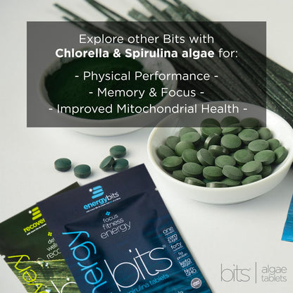 VITALITYbits by ENERGYBITS - Organic Spirulina & Chlorella Tablets, Algae Superfood