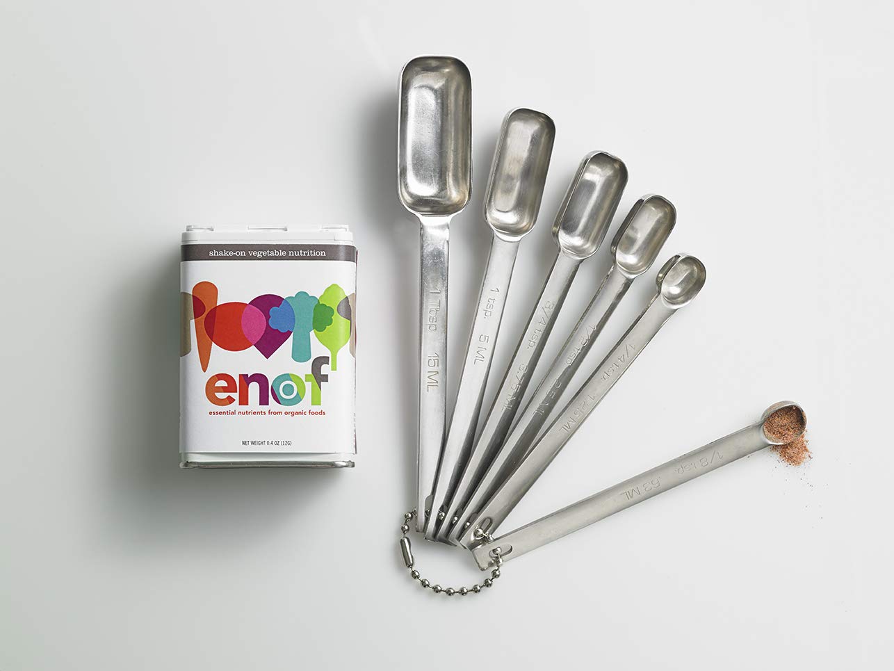 ENOF Organic Fruit & Veg Powder for Kids & Adults — 60 Servings, 10 Clean Ingredients, Strawberry & Spinach, Gluten & GMO Free