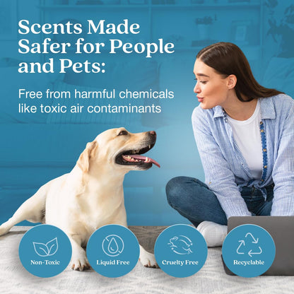 Enviroscent Non-Toxic Air Freshener for Home Diffuser | 30+ Day Fragrance | Mango Wood Stand & Scent Stix Refill