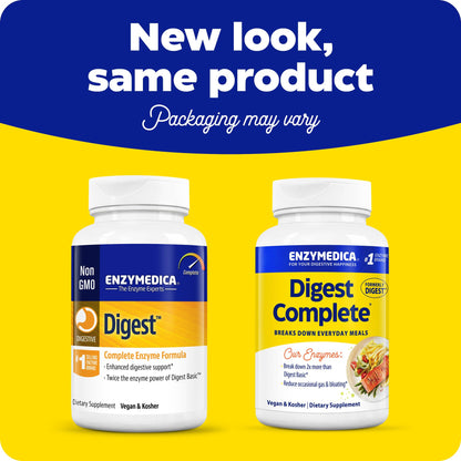 Enzymedica Digest Complete: Full-Range Digestive Enzymes for Daily Gut Support | 240 Count