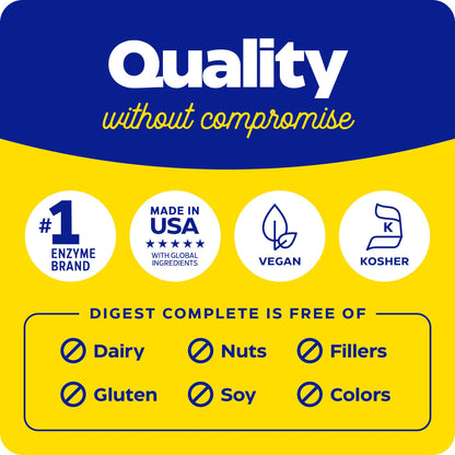 Enzymedica Digest Complete: Full-Range Digestive Enzymes for Daily Gut Support | 240 Count