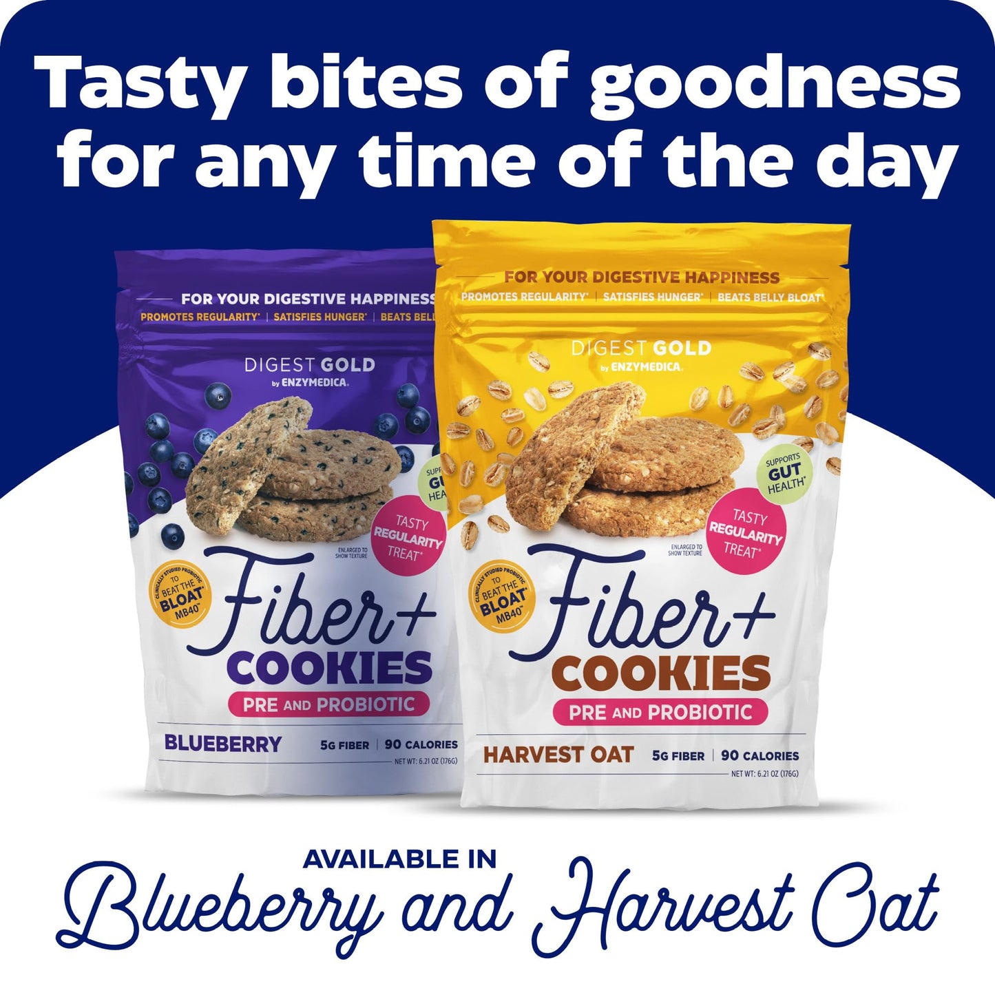 Enzymedica Digest Gold Fiber+ Cookies – Harvest Oat (16 Cookies)