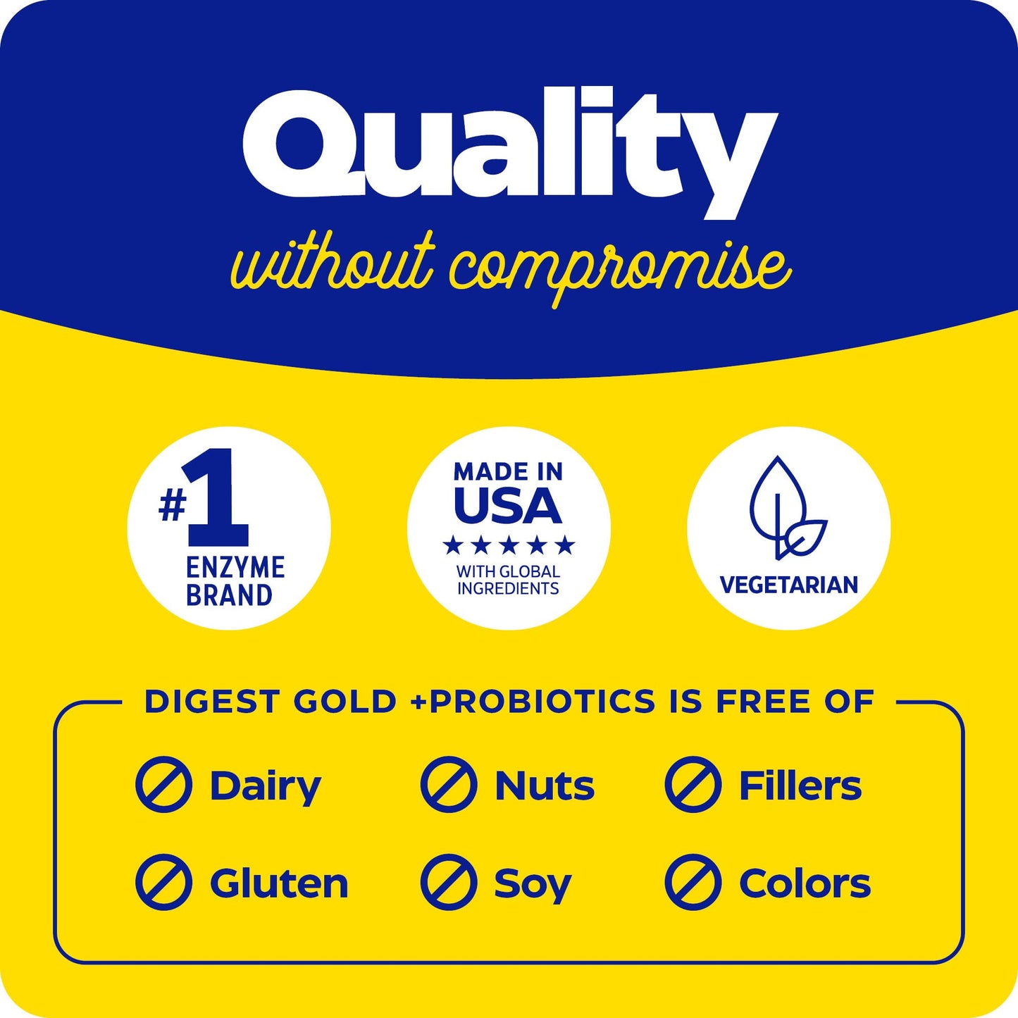 Enzymedica Digest Gold + Probiotics – 2-in-1 Digestive Enzymes & Probiotic Support, 90 Capsules
