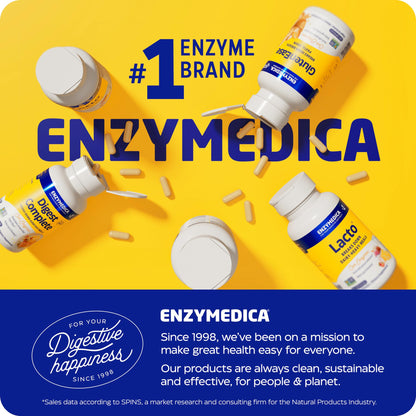 Enzymedica SerraGold High-Potency Serrapeptase Enzyme Supplement – 120 Count